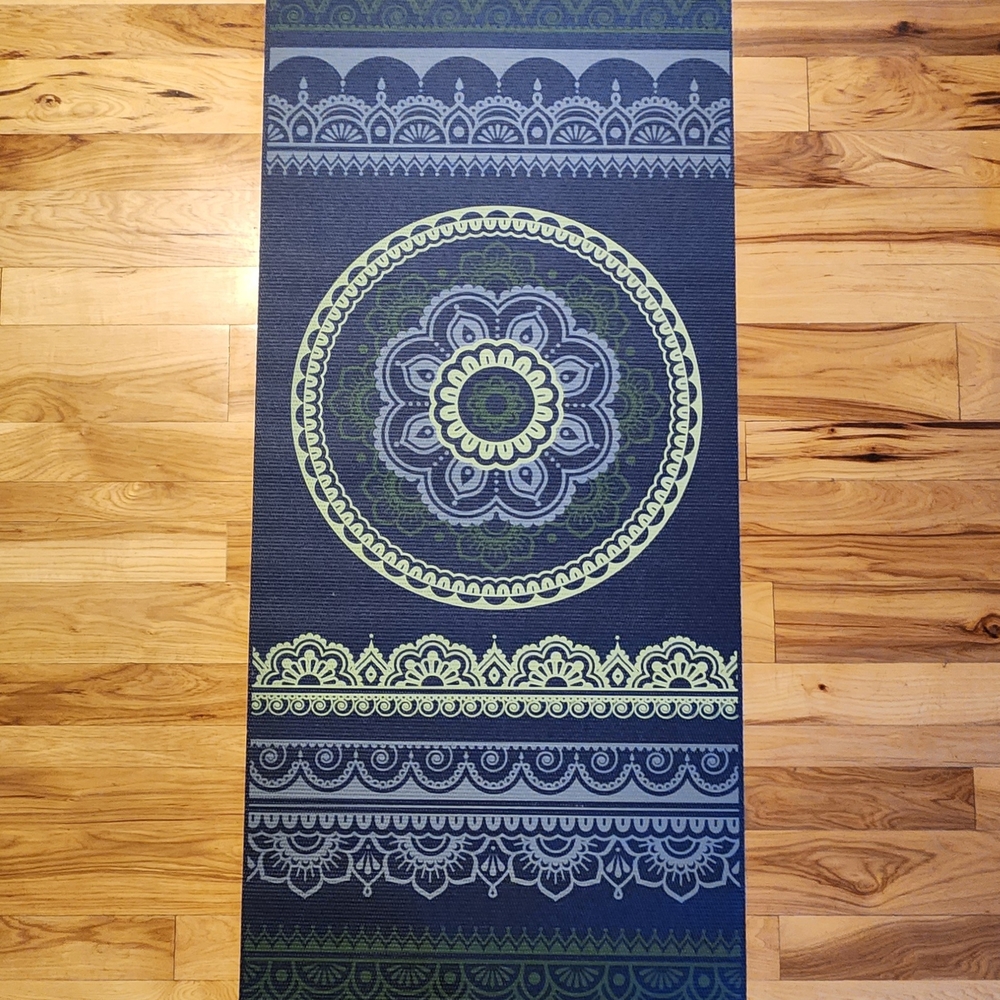GAIAM Blue and Green Yoga Mat